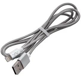 AVA, USB кабелі 2.0 - Lightning, 1м, Silver (AV-C1005) фото