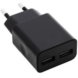 AVA Желілік қуаттау құрылғысы 2*USB, 3.0A, Қара (AV-CHT001) фото