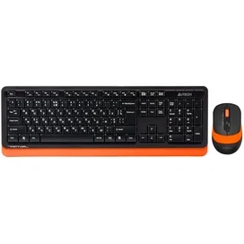 Клавиатура + Мышка беспроводные USB A4tech Fstyler FG-1010, Orange фото