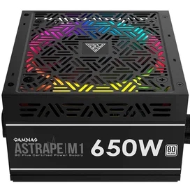 Блок питания 650W GAMDIAS ASTRAPE M1-650W ATX 20+4pin, 4+4pin (ASTRAPE M1-650W) фото #1