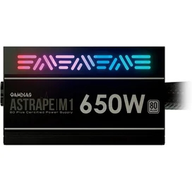 Блок питания 650W GAMDIAS ASTRAPE M1-650W ATX 20+4pin, 4+4pin (ASTRAPE M1-650W) фото #2