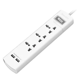 Сетевой фильтр Huntkey, 3 роз, 2*USB, 1,5м, White (SZM307) фото