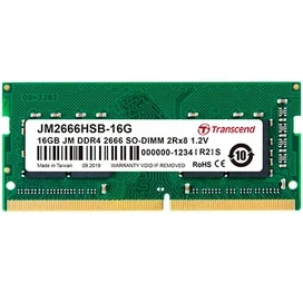 Оперативная память DDR4 SODIMM 16GB/2666Mhz PC4-21333 Transcend JM2666HSB-16G фото