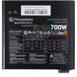 Блок питания 700W Thermaltake Toughpower GX1 RGB 700W ATX 20+4pin, 4+4pin (PS-TPD-0700NHFAGE-1) фото #3