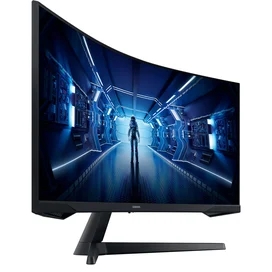 Монитор Игровой 34" Samsung LC34G55TWWIXCI 3440х1440 21:9 VA 165ГЦ (2HDMI+DP) Curved Black фото #1