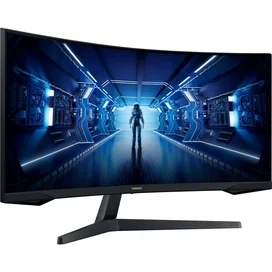 Монитор Игровой 34" Samsung LC34G55TWWIXCI 3440х1440 21:9 VA 165ГЦ (2HDMI+DP) Curved Black фото #3