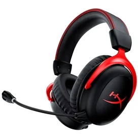 HyperX Cloud Cloud II Wireless, Black/Red (HHSC2X-BA-RD/G) ойын гарнитурасы фото