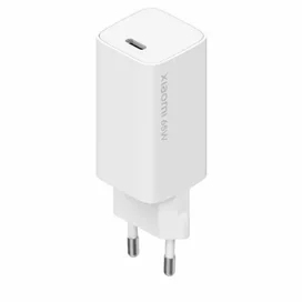 Сетевое зарядное устройство 1*Type-C 65W, Xiaomi Mi with GaN Technology, White + Cable (BHR4499GL) фото