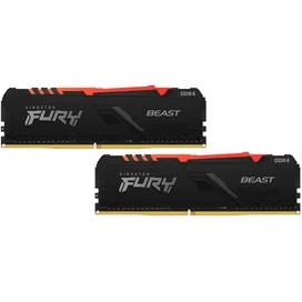 Оперативная память DDR4 DIMM 16GB(8GB*2)/3200MHz Kingston FURY Beast RGB (KF432C16BBAK2/16) фото