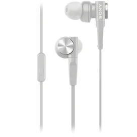 Микрофоны бар қыстырмалы құлаққап Sony MDR-XB55AP, White фото