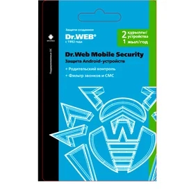 Dr.Web Mobile Security, 1 жылға 2 құрылғы (LHM-BK-12M-2-A3_M) (ESD) фото