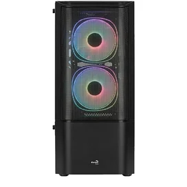 ПК корпус Aerocool Quantum Mesh MidTower, window, Black ATX (Mesh-G-BK-v3) фото #1