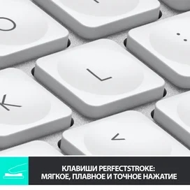 Клавиатура беспроводная USB/BT Logitech MX Keys Mini, Pale Grey (920-010502) фото #2