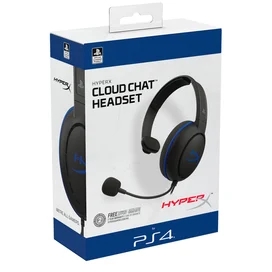 HyperX Cloud Chat PS4, Black/Blue (4P5J3AM#ABB) ойын гарнитурасы фото #4