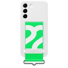 Чехол для Samsung Galaxy S22 Silicone with Strap Cover, White (EF-GS901TWEGRU) фото