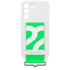 Чехол для Samsung Galaxy S22 Silicone with Strap Cover, White (EF-GS901TWEGRU) фото #4