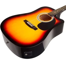 Электроакустическая Гитара SQUIER SA-105CE Dreadnought Sunburst W/Fishman Preamp фото #2