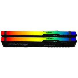 Оперативная память DDR5 DIMM 16GB(8GBx2)/5600MHz Kingston Fury Beast RGB (KF556C40BBAK2-32) фото #1