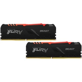 Оперативная память DDR4 DIMM 16GB(8GBx2)/3600MHz Kingston Fury Beast RGB (KF436C17BBAK2/16) фото