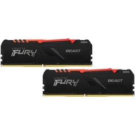 Оперативная память DDR4 DIMM 32GB(16GBx2)/3600MHz Kingston Fury Beast RGB (KF436C18BBAK2/32) фото