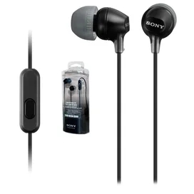 Микрофоны бар қыстырмалы құлаққап Sony MDR-EX15AP, Black фото