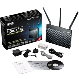 Беспроводной VDSL/ADSL Модем/Роутер, Asus DSL-AC68U, 4*LAN 1 Гбит/с, 1*USB, 600/1300Mbps (DSL-AC68U) фото #3