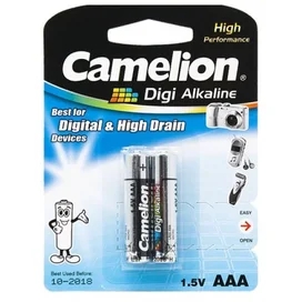 Camelion Digi Alkaline ААА (LR03-BP2DG) Батареясы 2 дн фото