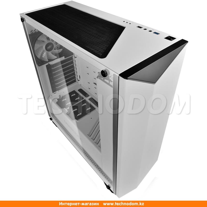 ПК корпус Deepcool EARLKASE RGB MidTower, window, White ATX (DP-ATX-ERLKWH-GLSRGB) - фото #1