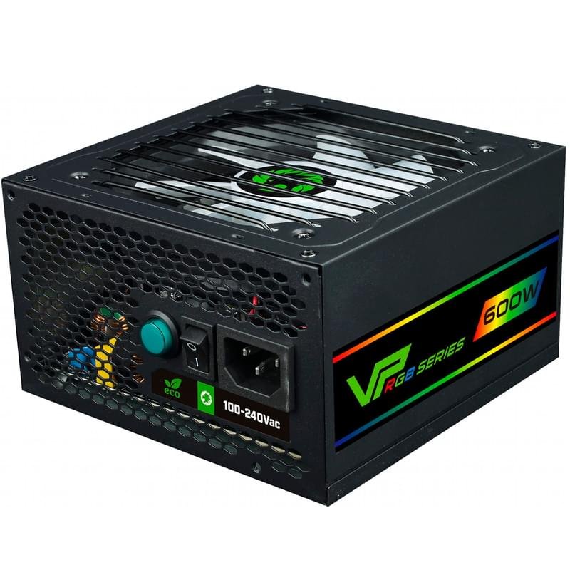 Блок питания 600W GameMax VP-600-M-RGB ATX 20+4pin, 4+4pin (VP-600-M-RGB) - фото #1