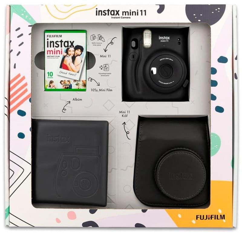 Фотоаппарат моментальной печати FUJIFILM Instax Mini 11 Charcoal Gray в подарочной коробке - фото #6