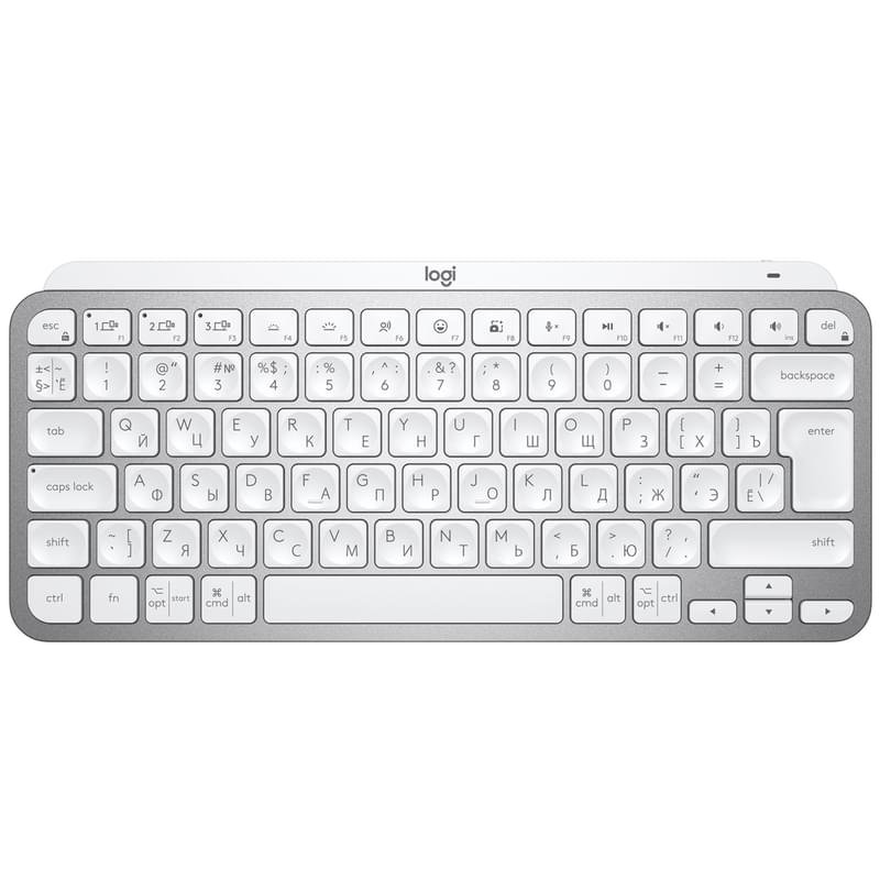 Клавиатура беспроводная USB/BT Logitech MX Keys Mini, Pale Grey (920-010502) - фото #0