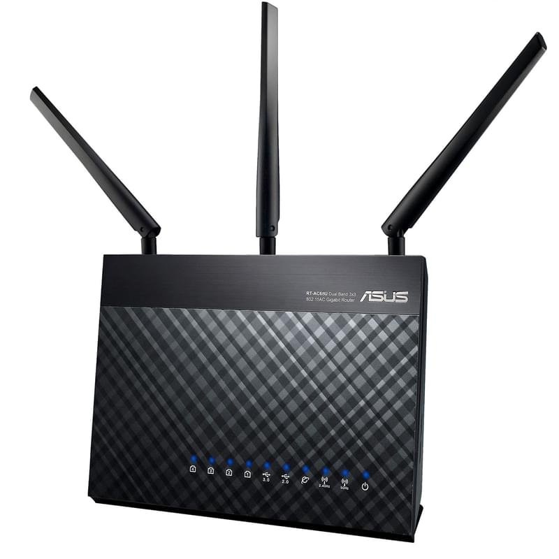 Беспроводной VDSL/ADSL Модем/Роутер, Asus DSL-AC68U, 4*LAN 1 Гбит/с, 1*USB, 600/1300Mbps (DSL-AC68U) - фото #0