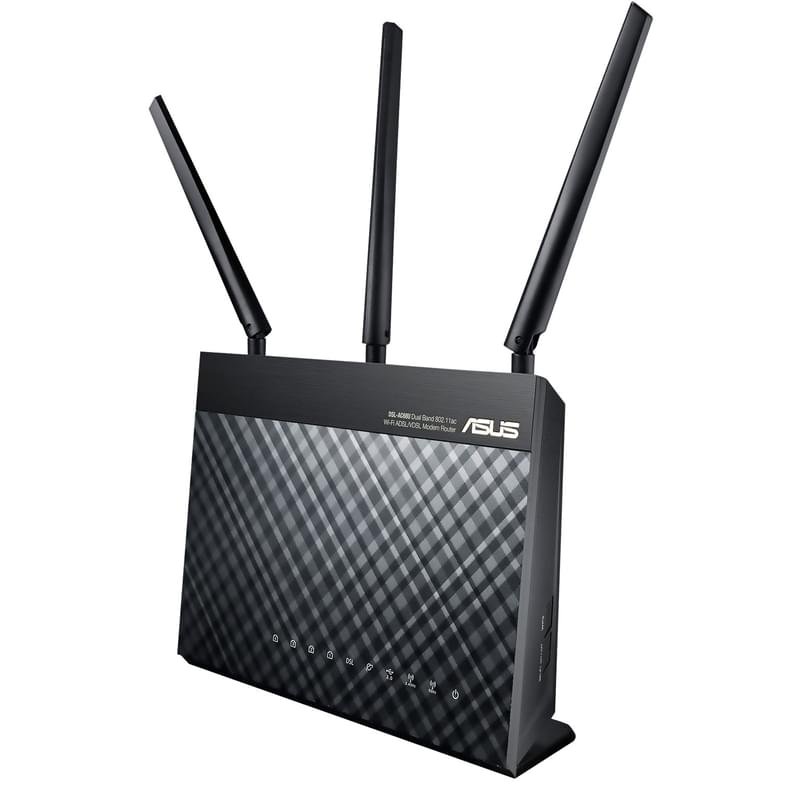 Беспроводной VDSL/ADSL Модем/Роутер, Asus DSL-AC68U, 4*LAN 1 Гбит/с, 1*USB, 600/1300Mbps (DSL-AC68U) - фото #1