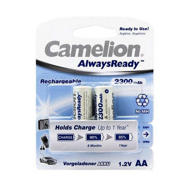 Аккумулятор AA 2шт Camelion Rechargeable 2300mAh (NH-AA2300ARBP2) - фото #0