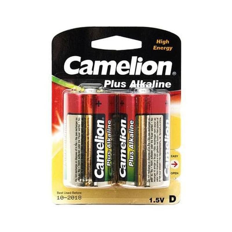 Батарейка D 2шт Camelion Plus Alkaline (LR20-BP2) - фото #0